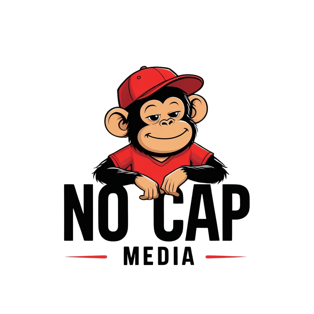 fun and playful monkey logo (transparent)